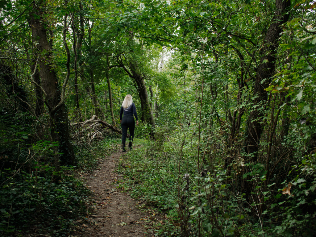 Wandelen bos afstand